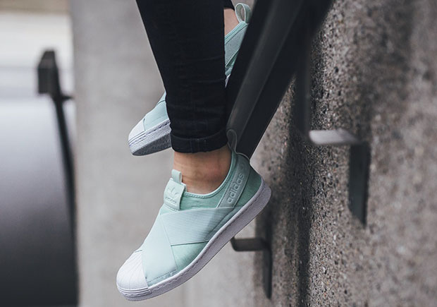 Adidas Superstar Slip-On Mint green